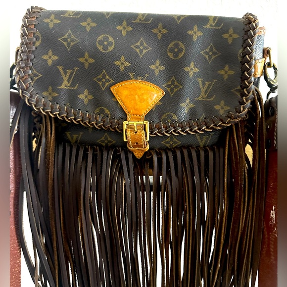 Louis Vuitton Bags Vintage Boho Bags Louis Vuitton Fringe Crossbody Bag Poshmark